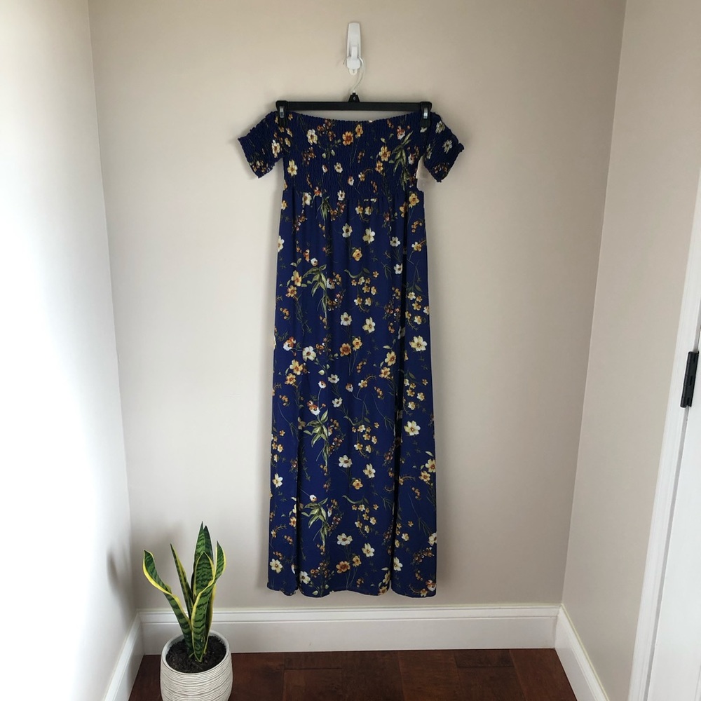 Altar’d State Floral Double Slit Maxi Dress
